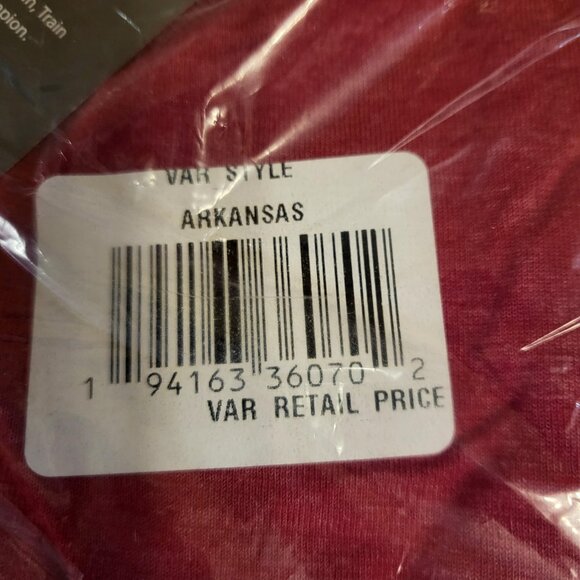 Champion Men's NCAA School Pride Arkansas Short Sleeve T Shirt XL Maroon - Picture 3 of 7